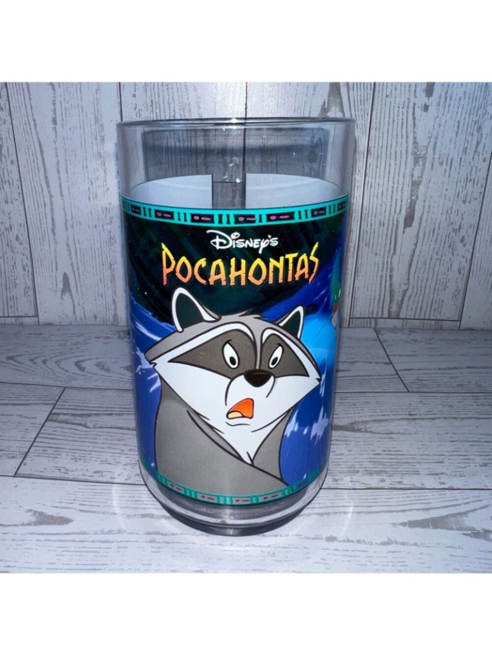 2 Vintage Disney Burger King Glasses Snow White Pocahontas 1994 Collector Series - Picture 2 of 6